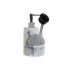 Dozator de Săpun DKD Home Decor Alb Rășină Oțel inoxidabil 12,6 x 11,4 x 18,6 cm