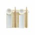 Set de Sushi DKD Home Decor Bambus Gresie Alb Natural Oriental 28,5 x 19,5 x 3,3 cm (9 Piese) (28,5 x 19,5 x 3,3 cm)