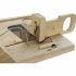 Tăietor DKD Home Decor 29 x 29 x 10 cm Lemn de cauciuc Oțel inoxidabil