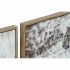 Tablou DKD Home Decor 92,5 x 3,5 x 32 cm Colonial Selvă (3 Piese)