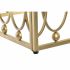 Masa laterală DKD Home Decor Oglindă Auriu* Metal MDF (57 x 57 x 52 cm)