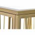 Masa laterală DKD Home Decor Oglindă Auriu* Metal MDF (57 x 57 x 52 cm)