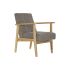 Fotoliu DKD Home Decor Natural Bej Poliester Pin (63 x 68 x 81 cm)