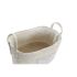 Set de Coșuri DKD Home Decor Bumbac Fibră (34 x 23 x 20 cm)