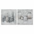 Tablou DKD Home Decor 100 x 2,8 x 100 cm Vază Tradiţional (2 Unități)