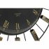 Ceas de Perete DKD Home Decor Geam Argintiu Negru Auriu* Fier 70 x 7 x 70 cm (2 Unități)