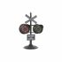 Stolní hodiny DKD Home Decor Negru Geam Fier (36 x 22 x 52 cm)