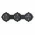 Ceas de Perete DKD Home Decor Geam Negru Fier (58 x 6.5 x 18 cm)