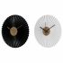 Ceas de Perete DKD Home Decor Alb Negru Alb/Negru Fier Plastic Modern 30 x 4 x 30 cm (2 Unități)