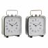 Stolní hodiny DKD Home Decor 19 x 7 x 27 cm Geam Negru Albastru Alb Fier (2 Unități)