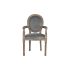 Fotoliu DKD Home Decor Gri Poliester Lemn Lemn de cauciuc Plastic 55 x 46 x 95 cm 55 x 57 x 95 cm