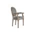 Fotoliu DKD Home Decor Gri Poliester Lemn Lemn de cauciuc Plastic 55 x 46 x 95 cm 55 x 57 x 95 cm