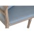 Canapea DKD Home Decor Albastru Lin Lemn de cauciuc (122 x 69 x 72 cm)