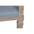 Canapea DKD Home Decor Albastru Lin Lemn de cauciuc (122 x 69 x 72 cm)
