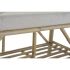 Banchetă DKD Home Decor Natural Bej Maro Bumbac Bambus (100 x 44 x 55 cm)