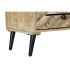 Raft DKD Home Decor Negru Metal Maro închis Lemn de mango 100 x 40 x 180 cm