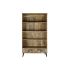 Raft DKD Home Decor Negru Metal Maro închis Lemn de mango 100 x 40 x 180 cm