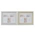 Ramă Foto DKD Home Decor Auriu* Argintiu Aluminiu Geam polistiren Tradiţional 47 x 2 x 40 cm (2 Unități)