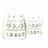 Set de Baie DKD Home Decor Auriu* Geam ABS Plastic Frunza a unei plante 9 x 9 x 18 cm