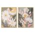 Tablou DKD Home Decor 60 x 4 x 80 cm Květiny Scandinav (2 Unități)