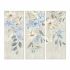 Tablou DKD Home Decor Květiny 55 x 3 x 135 cm Shabby Chic (3 Piese)