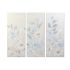 Tablou DKD Home Decor Květiny 55 x 3 x 135 cm Shabby Chic (3 Piese)