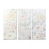 Tablou DKD Home Decor Květiny 55 x 3 x 135 cm Shabby Chic (3 Piese)