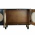 Servantă DKD Home Decor Negru Natural Ratan Lemn de mango (150 x 40 x 65 cm)