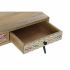 Masa laterală DKD Home Decor 110 x 70 x 46 cm Negru Metal Maro Multicolor Lemn de mango