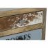 Dulap cu Sertare DKD Home Decor Metal Lemn de mango (45 x 35 x 120 cm)