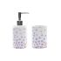 Set de Baie DKD Home Decor Alb ABS Dolomite Buline 7 x 7 x 17,5 cm (2 Unități)