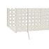 Suport pentru reviste DKD Home Decor Alb Natural Metal răchită Boho 36,5 x 15 x 41 cm