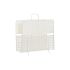 Suport pentru reviste DKD Home Decor Alb Natural Metal răchită Boho 36,5 x 15 x 41 cm
