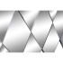 Oglindă de perete DKD Home Decor Negru Modern Romb 120 x 2 x 80 cm
