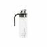 Dispenser pentru Ulei DKD Home Decor Negru Transparent Oțel inoxidabil Sticlă borosilicată 450 ml