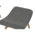 Fotoliu DKD Home Decor Alb Negru Natural Pin Plastic 70 x 70 x 103 cm