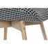 Fotoliu DKD Home Decor Alb Negru Natural Pin Plastic 70 x 70 x 103 cm