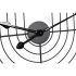Ceas de Perete DKD Home Decor Negru Auriu* Metal 60 x 3 x 60 cm Modern (2 Unități)