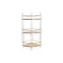 Raft de Baie DKD Home Decor Bambus Aluminiu Metal crom inoxidabil Natural 19,5 x 19,5 x 47 cm