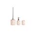 Set de Baie DKD Home Decor 8 x 8 x 17,5 cm Ceramică Roz Alb