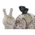 Figură Decorativă DKD Home Decor Verde Roz Natural animale Shabby Chic 20,5 x 10 x 17 cm (3 Piese)