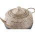 Set de Coșuri DKD Home Decor Gri Natural Bicolor Iarbă de mare Boho 41 x 41 x 33 cm (2 Unități)
