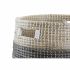 Set de Coșuri DKD Home Decor Natural Gri Iarbă de mare (3 pcs) (37 x 37 x 40 cm)