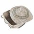 Coș Decorativ DKD Home Decor Gri Natural Iarbă de mare Boho 45 x 35 x 43 cm
