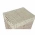 Coș pentru rufe murdare DKD Home Decor Natural Împletitură Metal Fibră (43 x 35 x 59 cm)