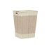 Coș pentru rufe murdare DKD Home Decor Natural Împletitură Metal Fibră (43 x 35 x 59 cm)
