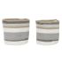 Set de Coșuri DKD Home Decor Bumbac Iută (40 x 40 x 40 cm)