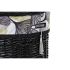 Set de Coșuri DKD Home Decor Negru Multicolor răchită 51 x 37 x 56 cm 5 Piese