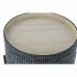Consolă DKD Home Decor Negru Argintiu Metal Lemn MDF 45 x 45 x 39 cm