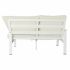 Canapea de Grădină DKD Home Decor Alb Aluminiu Geam 86 cm 212 x 212 x 86 cm  